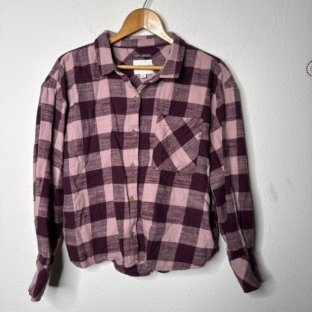 Scotch & Soda Women's Flannel Size XLarge Pink